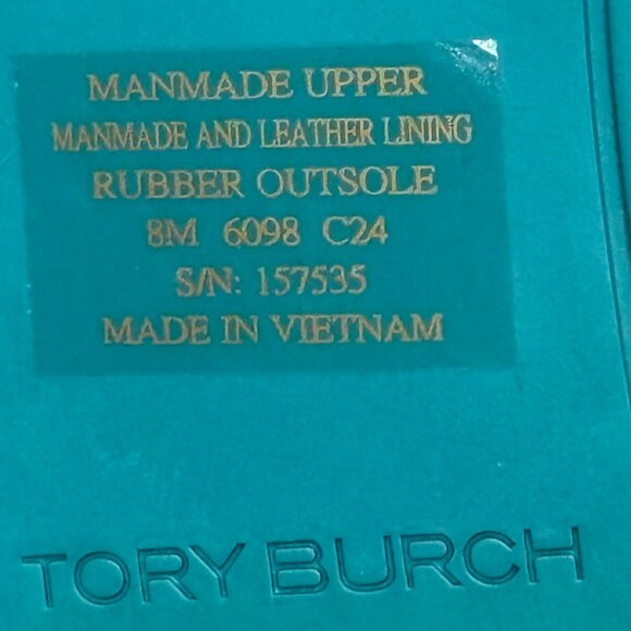 Tory Burch Miller Mirrored Metallic Teal Sandal - Picture 9 of 14